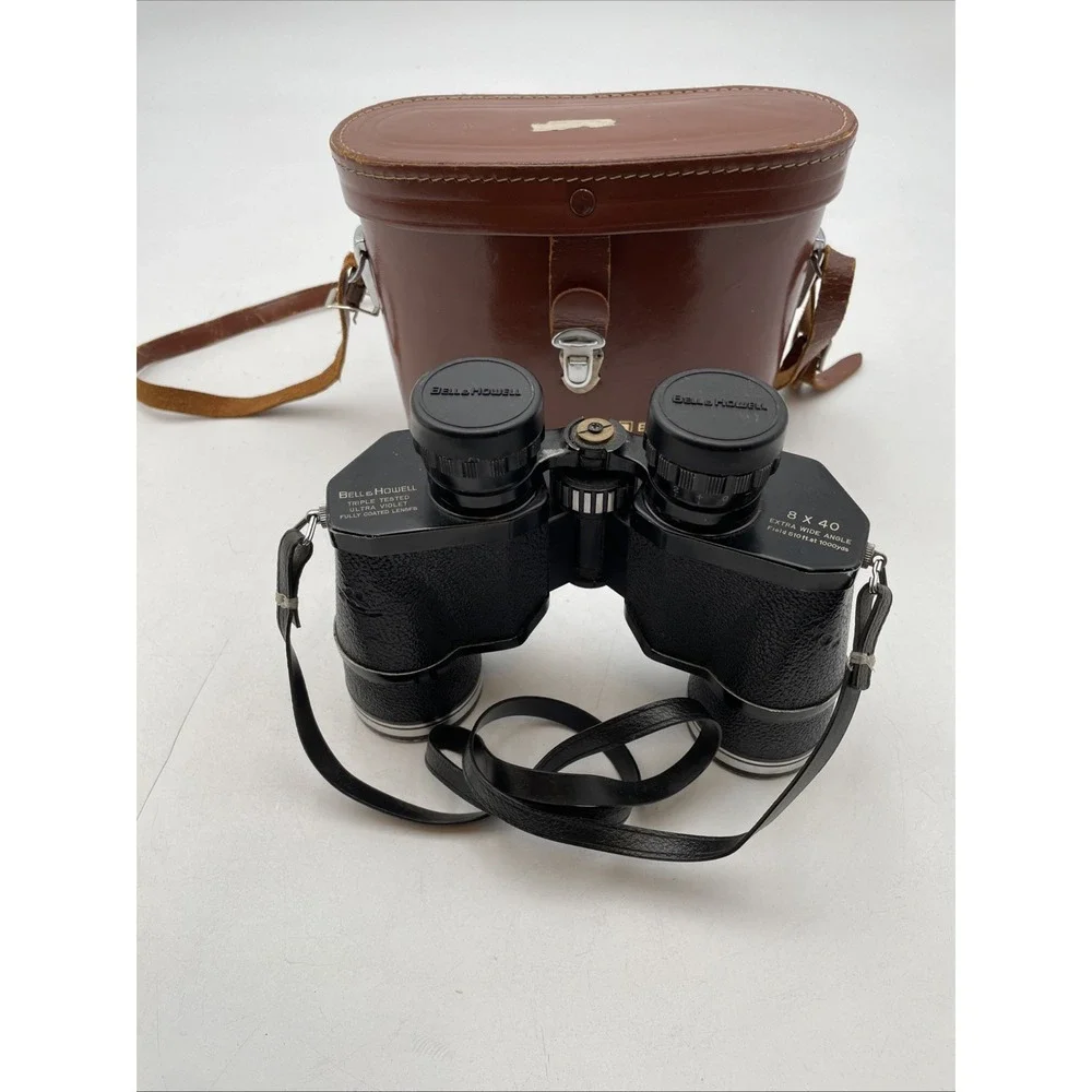 Bell &Howell Hunting Binoculars 8 x 40 Extra Wide Angle 510ft At 1000 Yards+Case